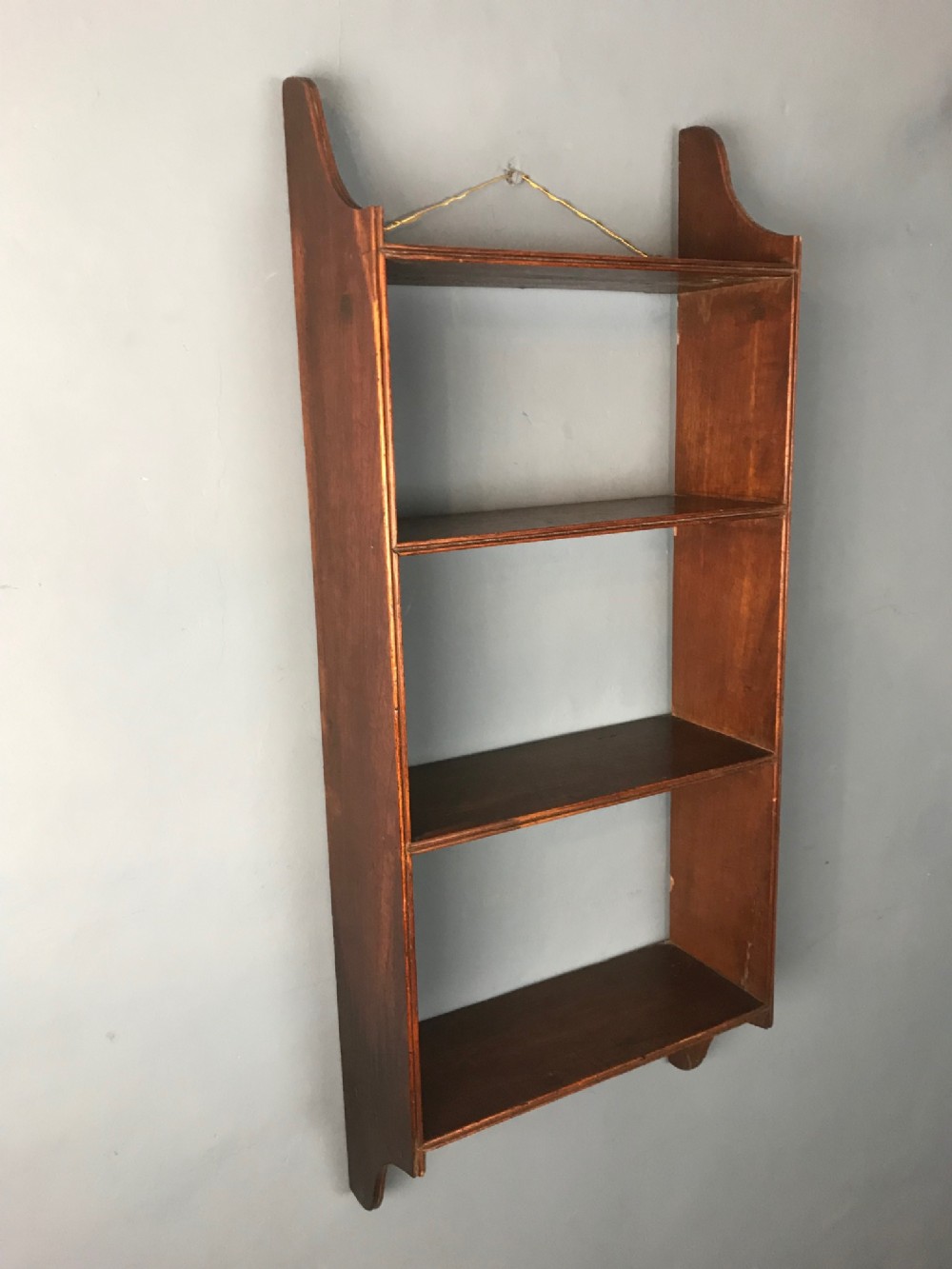 A set of George 111 mahogany wall shelves circa 1800
