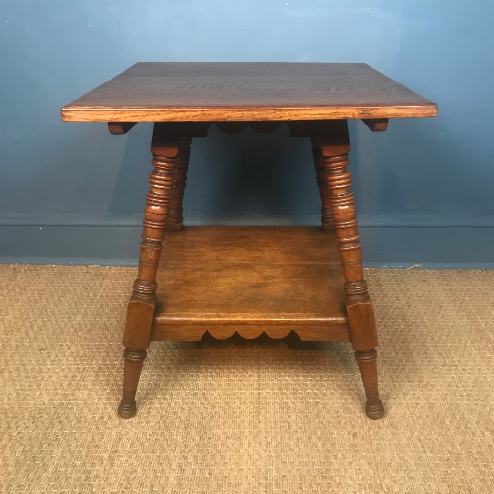 An Aesthetic Movement oak table circa 1880 designed by Charles Eastlake