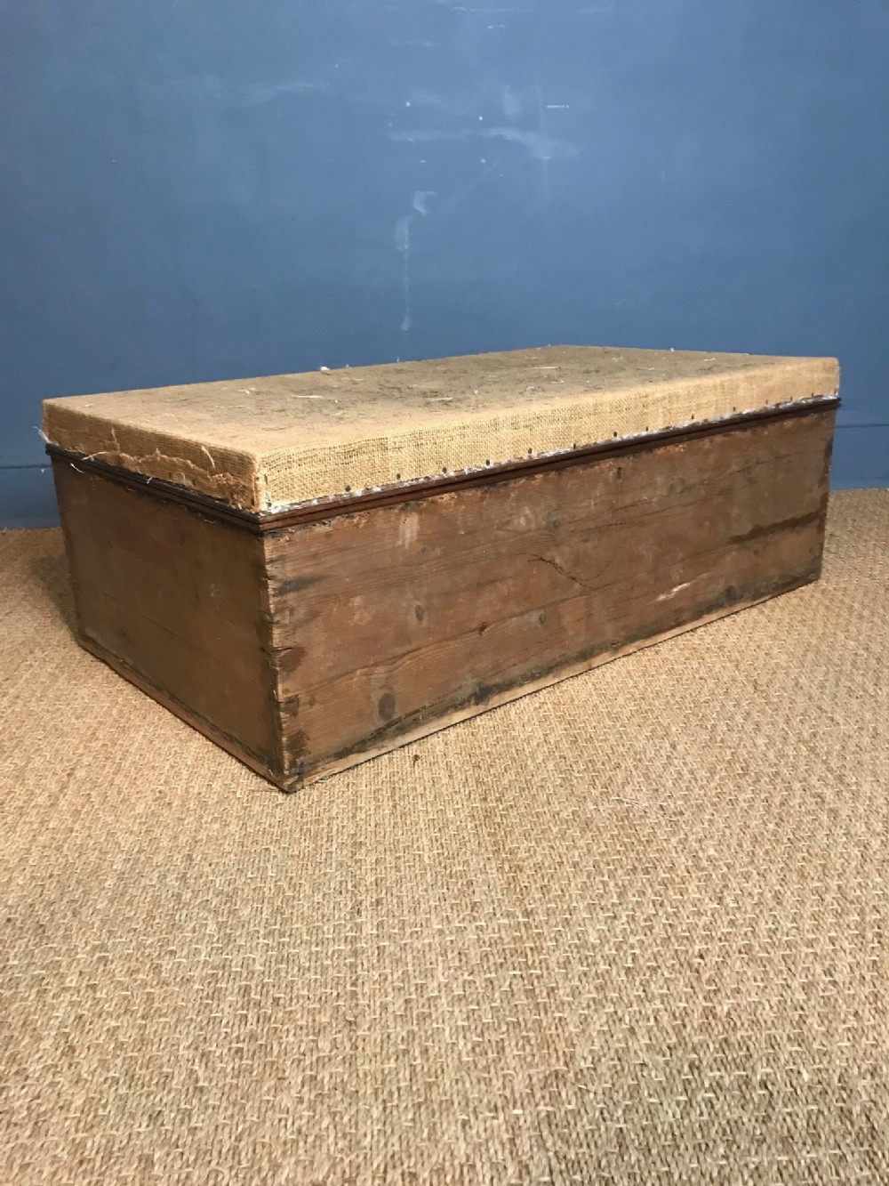 A large early Victorian rosewood ottoman circa 1850