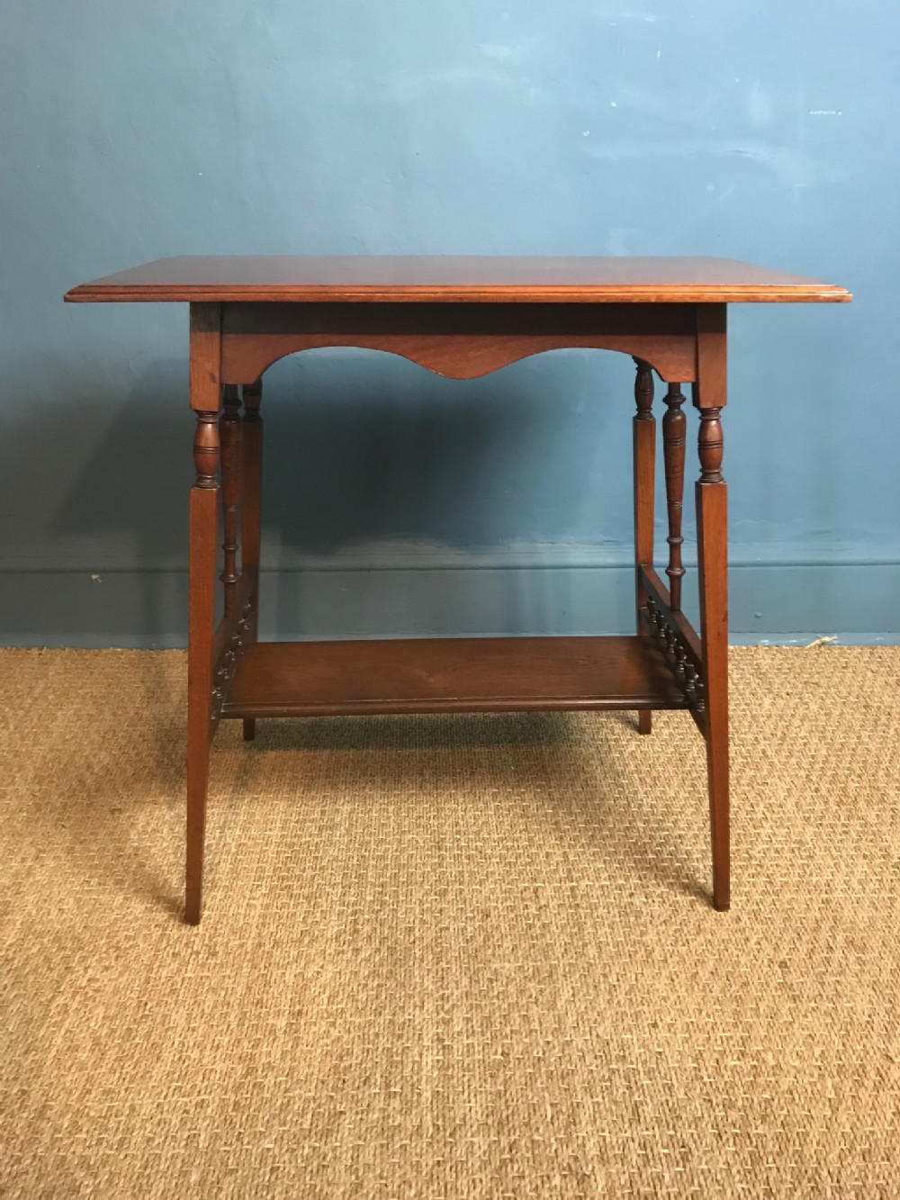 An Aesthetic Movement mahogany rectangular table circa 1880 