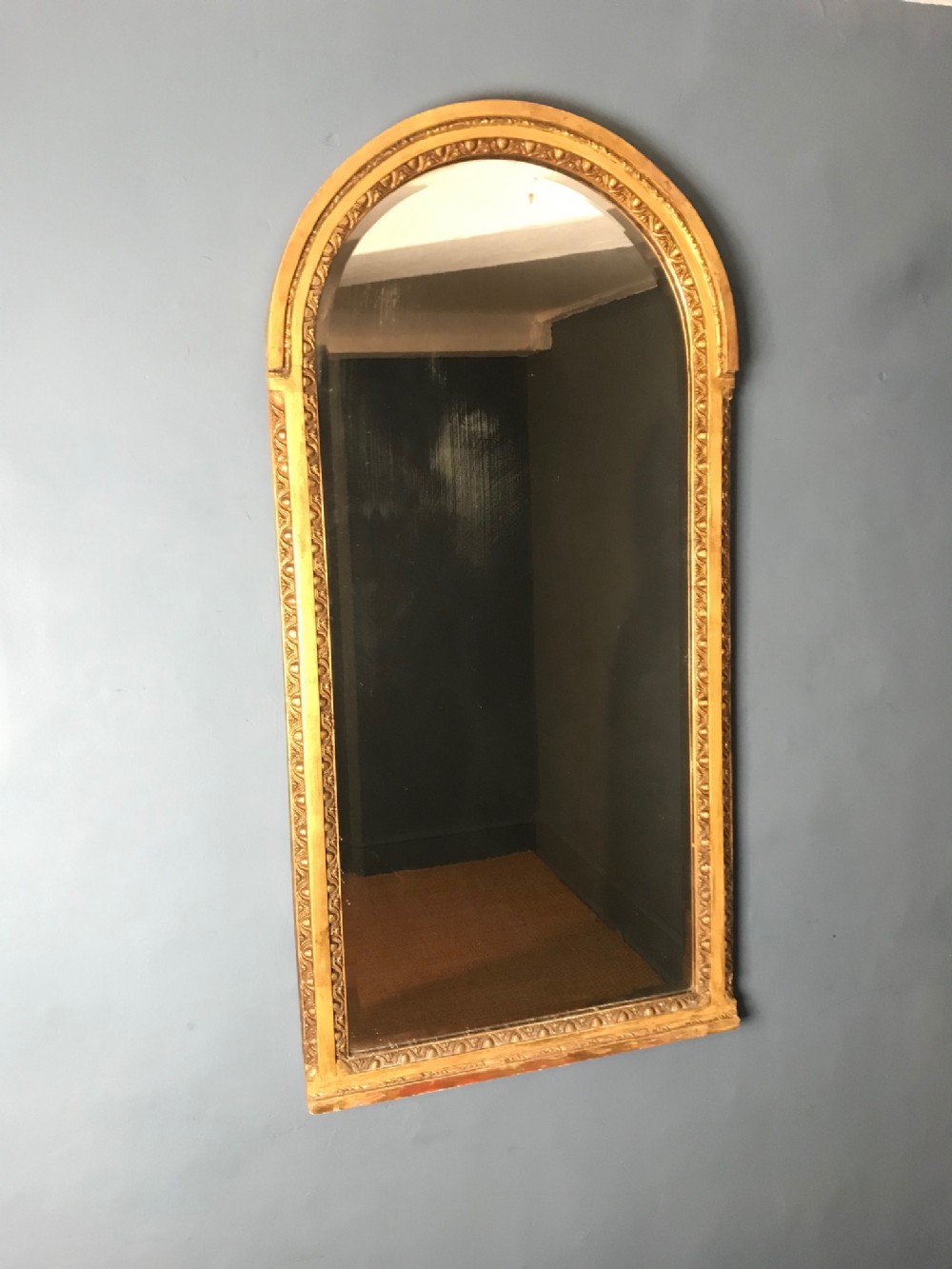 A mid Victorian arched gilt Mirror circa 1870 