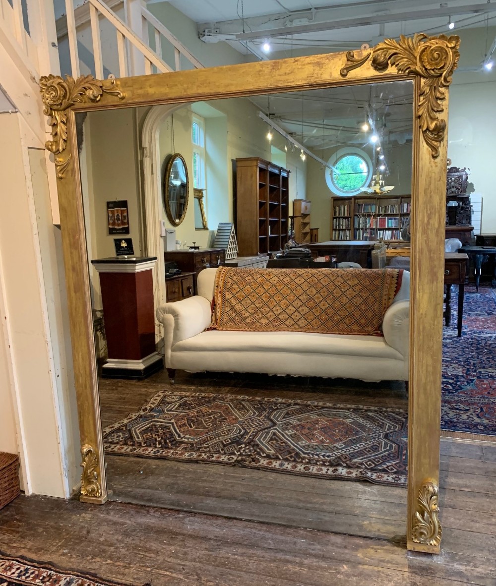 A monumental William IV gilt wall mirror circa 1835