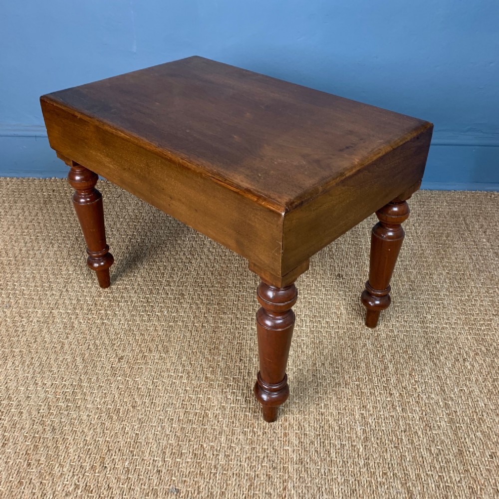 A mid 19th c mahogany Bidet stool circa 1840