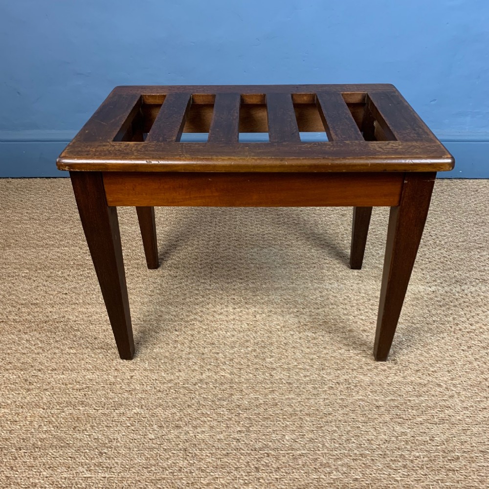 An Edwardian oak luggage rack circa 1910