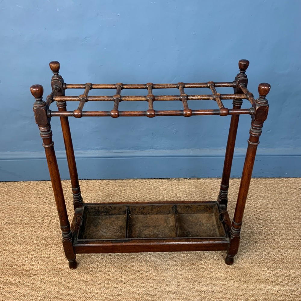 A Heals mahogany stick stand circa 1910