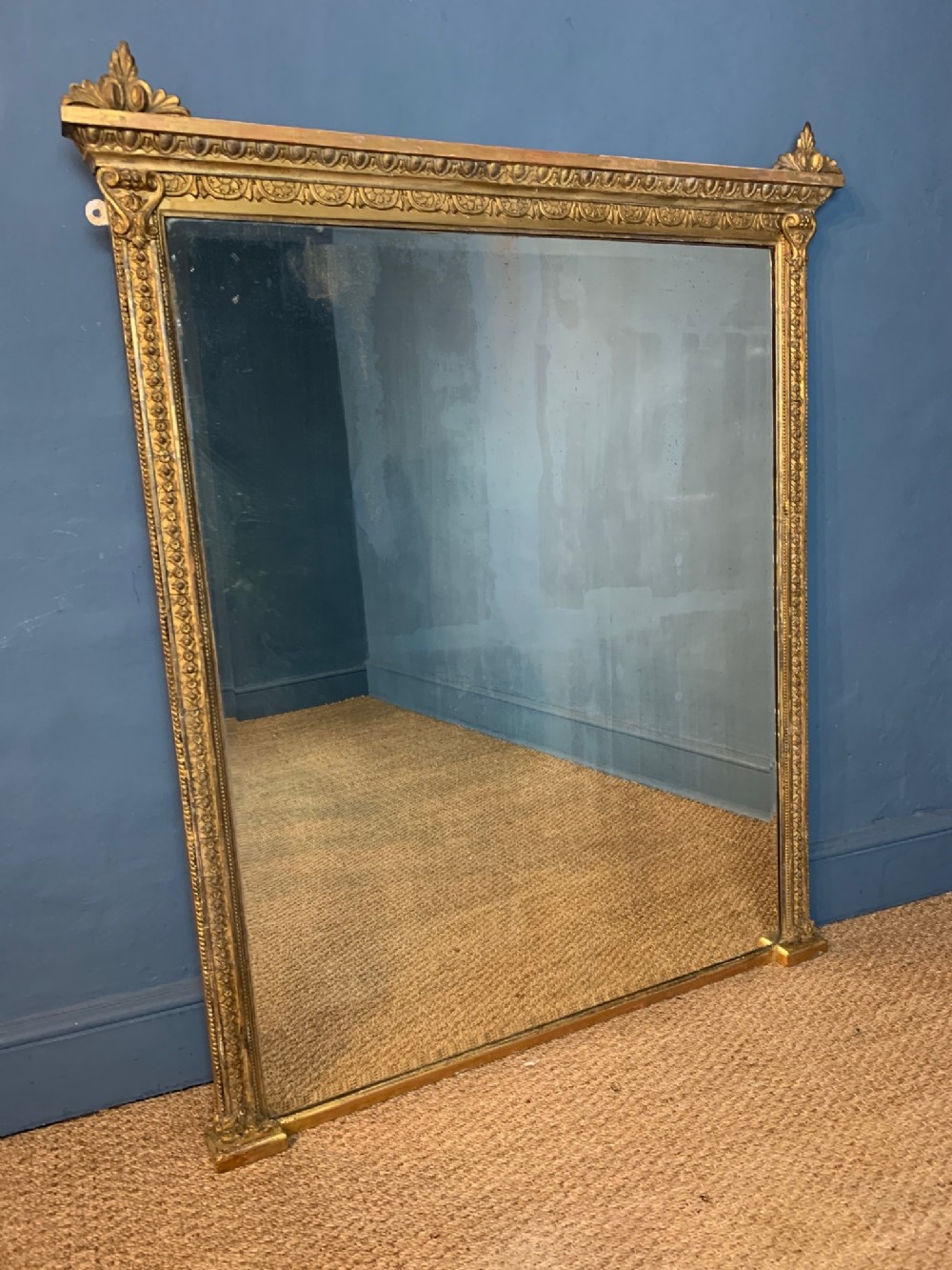 A Victorian gilt over mantel mirror circa 1870