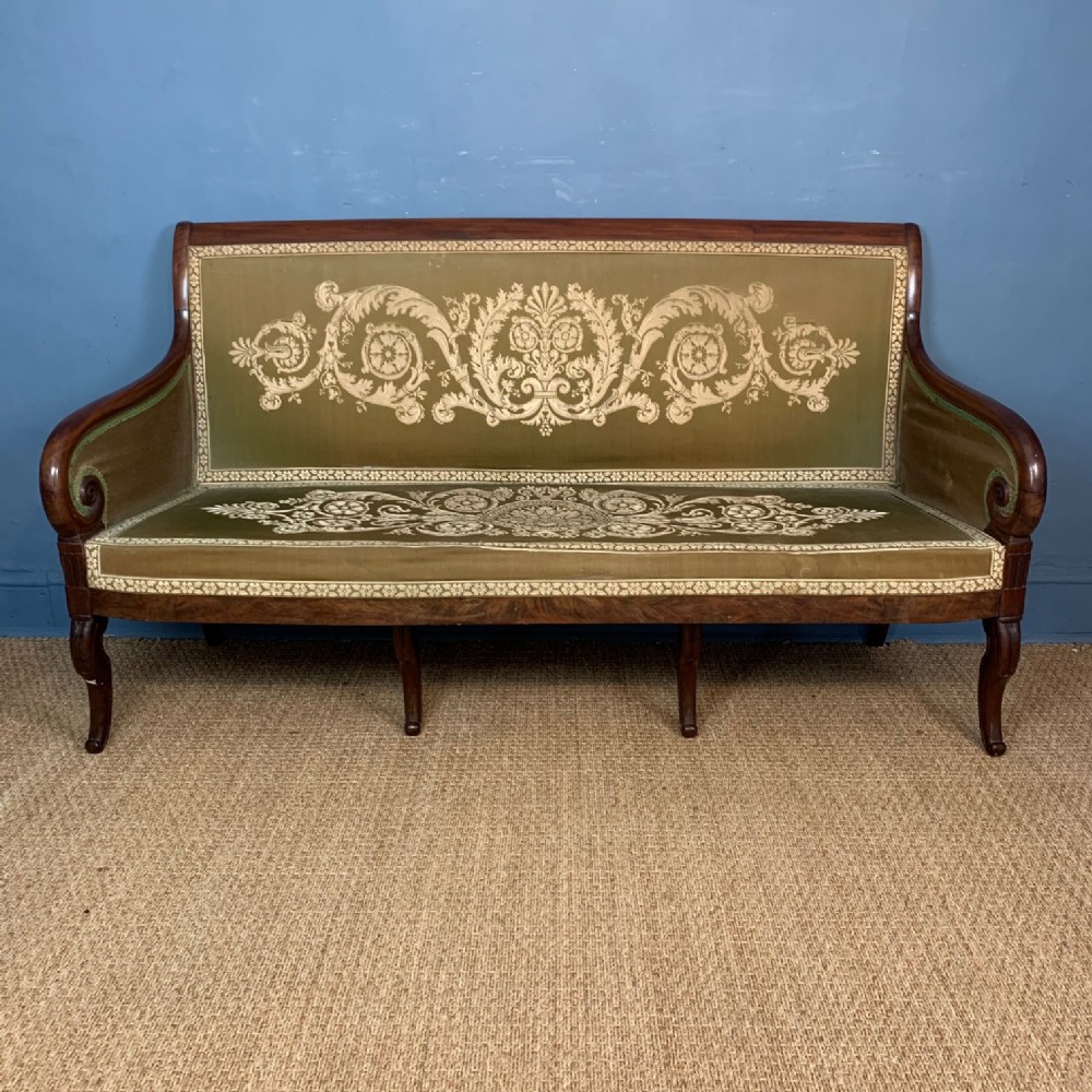 A Charles X mahogany sofa circa 1830