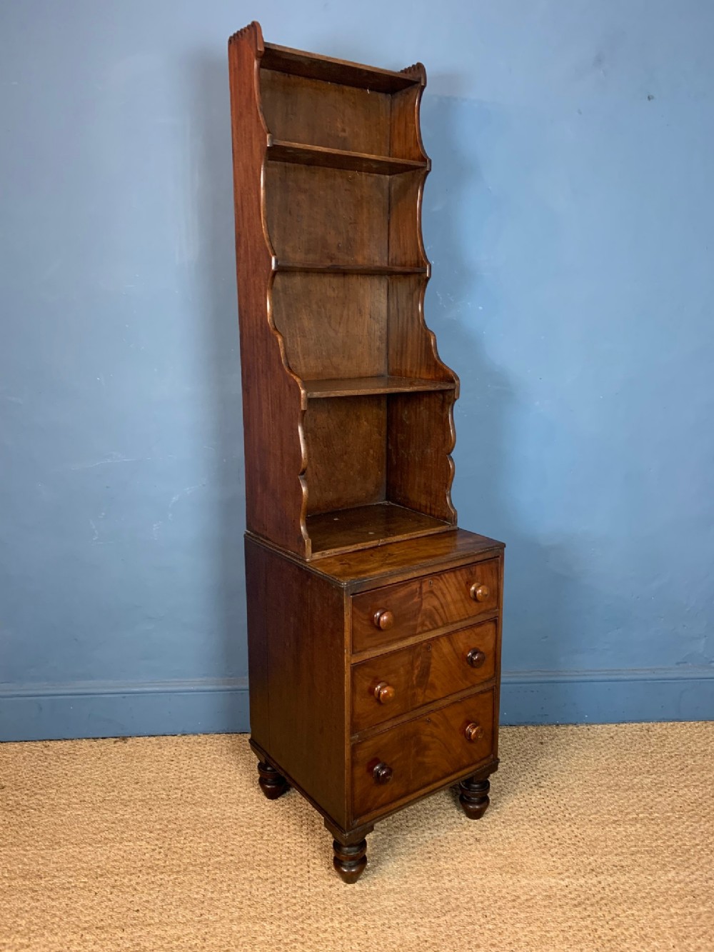 A Regency mahogany book case chest circa 1820