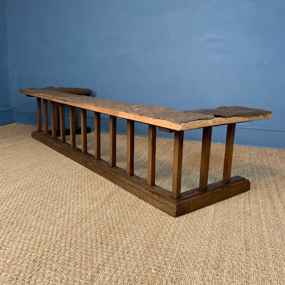A large Edwardian oak Country House fender circa 1910