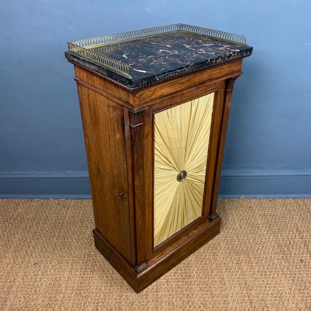 A George IV faded rosewood side cabinet circa 1825 
