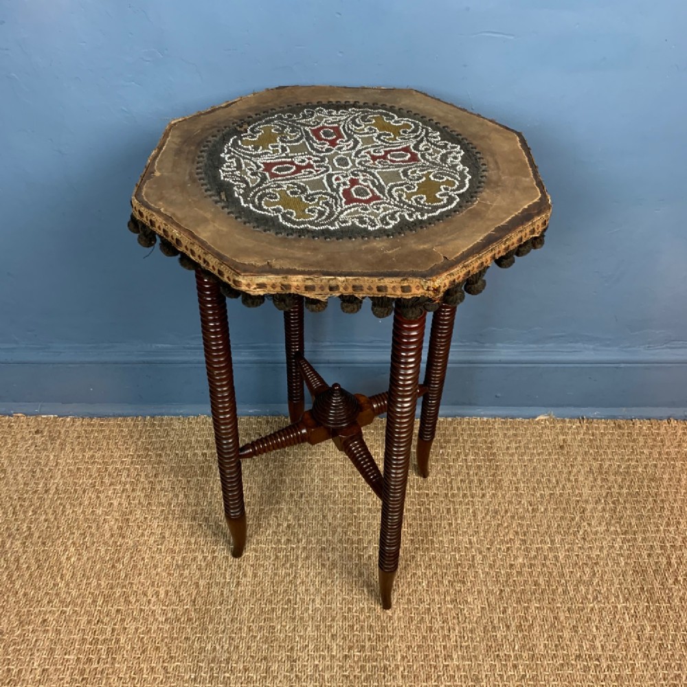 A rare Victorian bobbin turned table circa 1890 