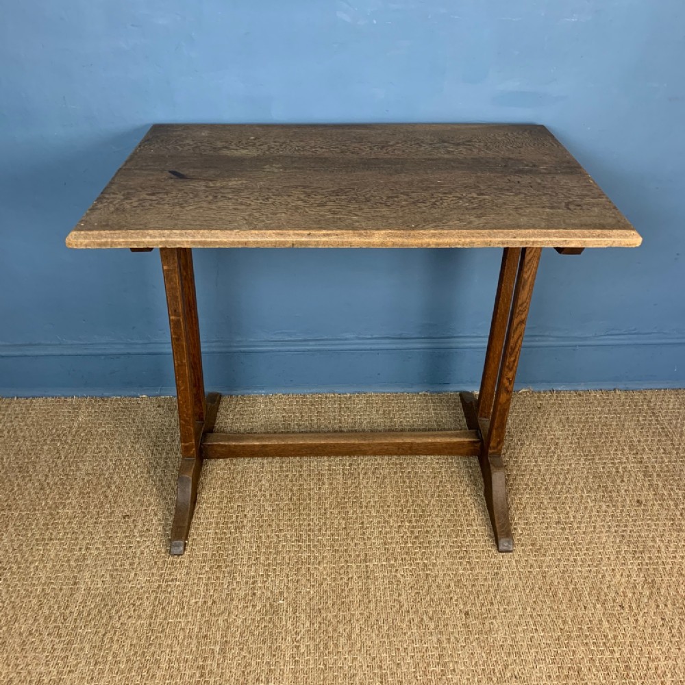 A Cotswold School small oak refectory table circa 1920
