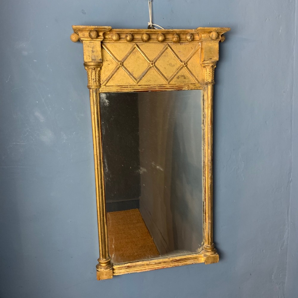 A small Regency gilt pier mirror c 1820