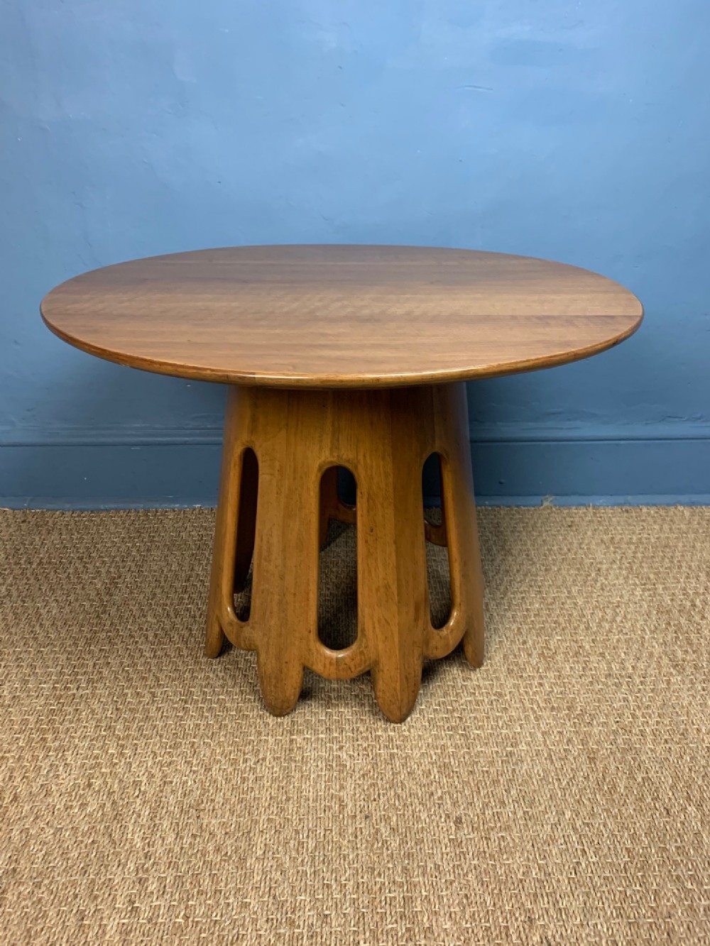 A Stylish English Walnut Art Deco Table circa 1930 