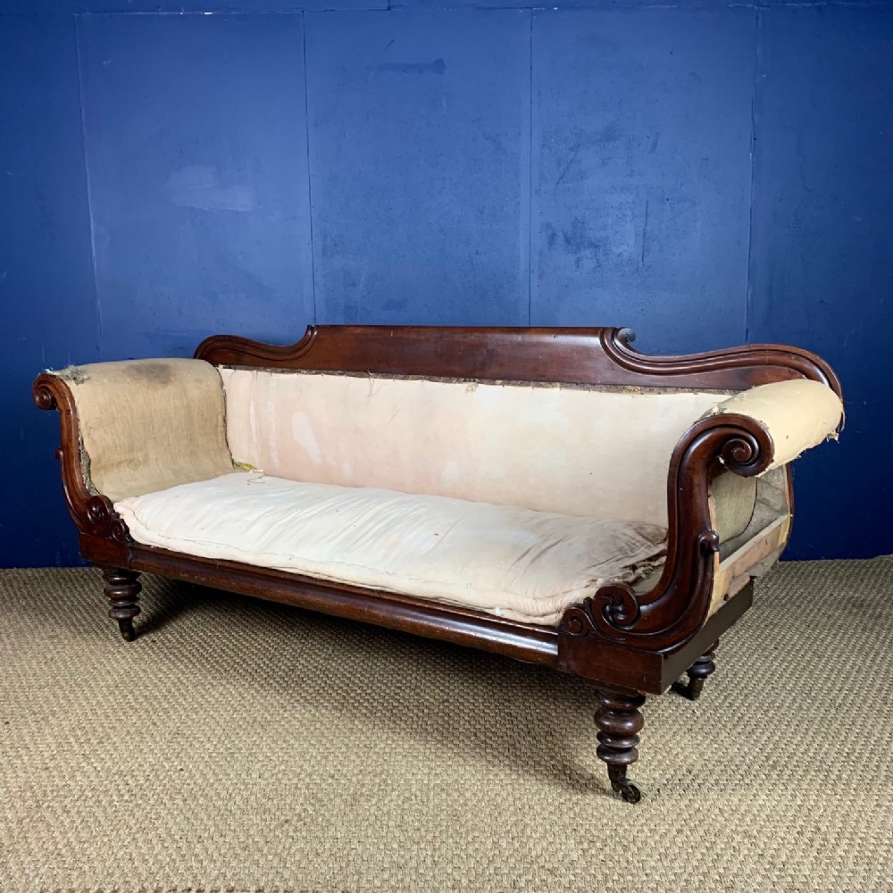 A large George 1V mahogany sofa circa 1830