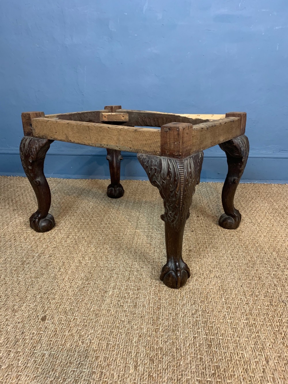 A George 11 mahogany stool circa 1740