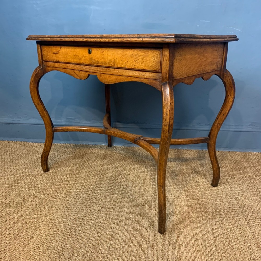 An unusual Scottish oak writing table circa 1840