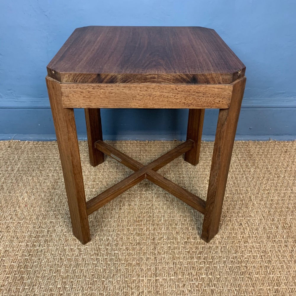 An Art Deco Indian Rosewood stool circa 1930
