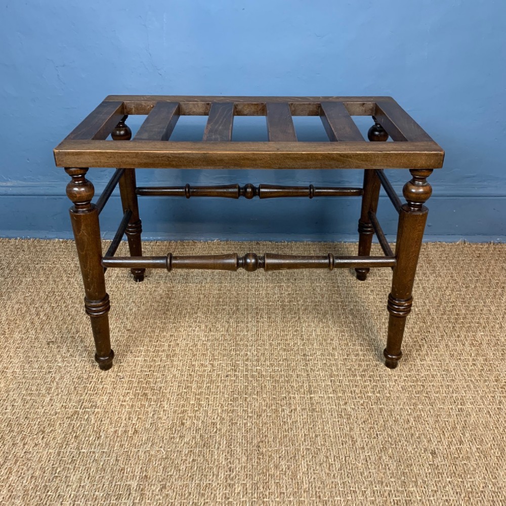 An Aesthetic Movement birch Luggage Rack circa 1890