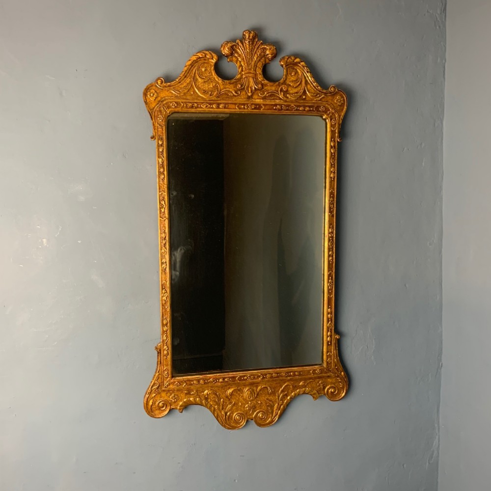 A George 11 style giltwood wall mirror circa 1900