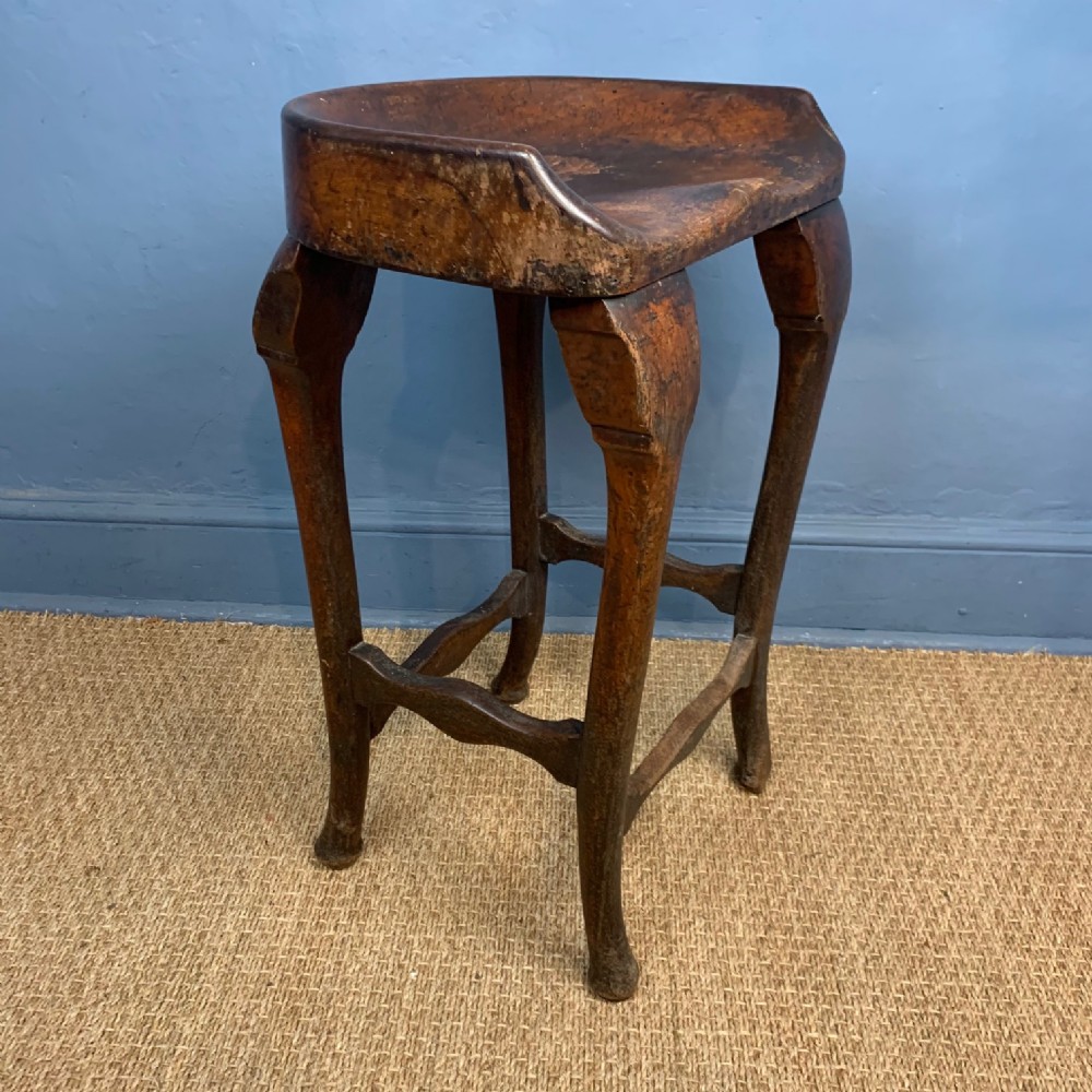 An unusual late 19th century oak Clerks Stool circa 1890 