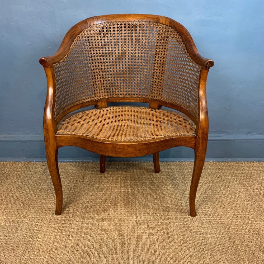 A 19th c French Beech Desk Chair circa 1870 in Louis XV style