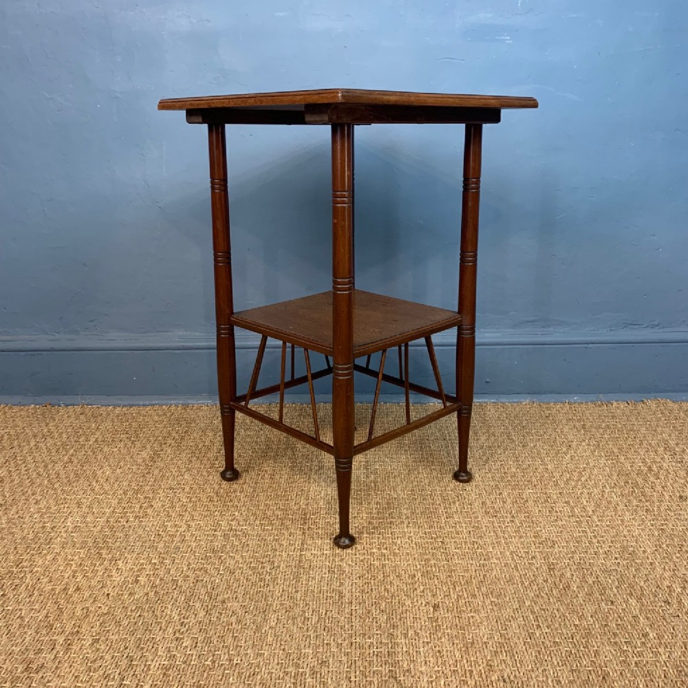 An Aesthetic Movement mahogany 2 tier Godwin table circa 1880 