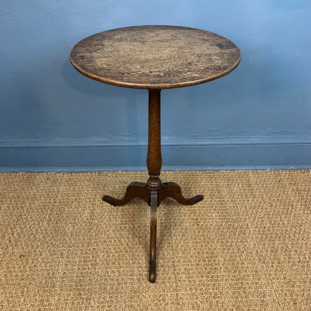 A George 111 oak tripod table circa 1800 