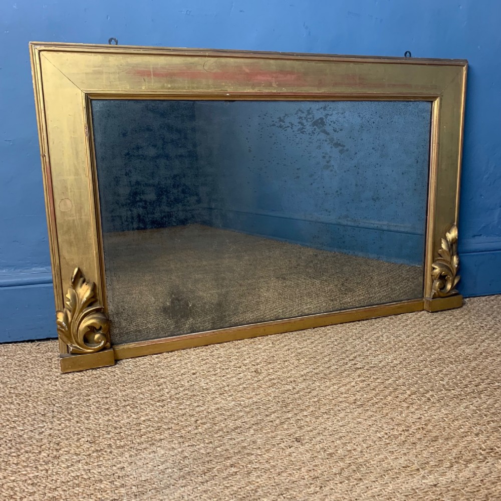 A small William IV gilt over-mantel mirror circa 1830
