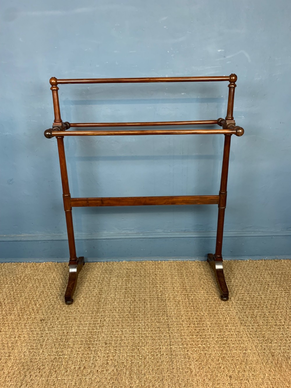 A Regency mahogany towel rail circa 1830
