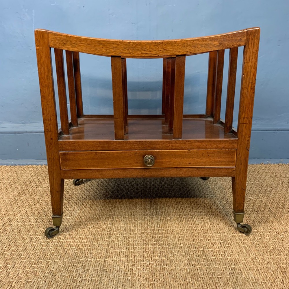 A George III mahogany Canterbury circa 1800 
