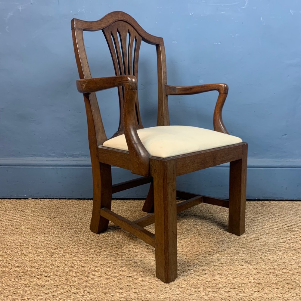 A Georgian mahogany child's chair circa 1800 