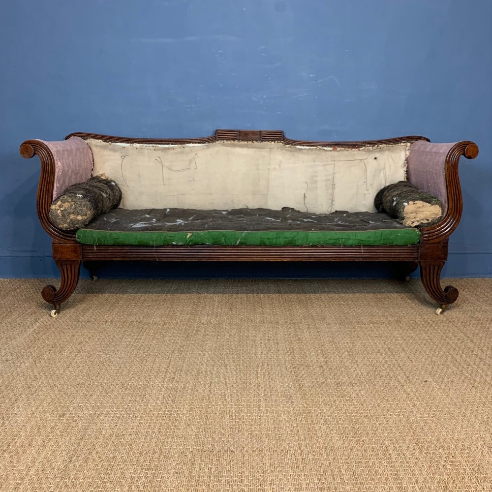 A George IV mahogany sofa circa 1825 probably Scottish