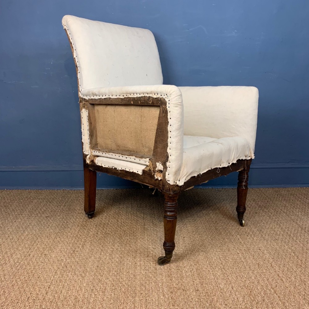A George IV mahogany library chair circa 1830