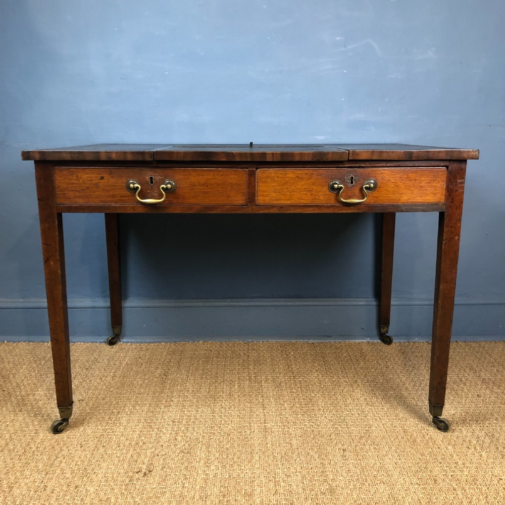 A George III mahogany writing table circa 1800  View II