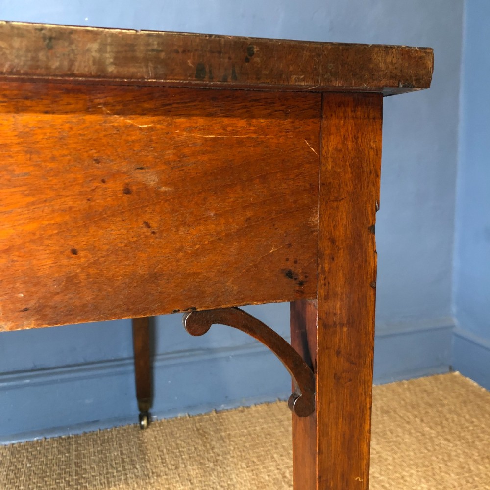 A George III mahogany writing table circa 1800  View VI