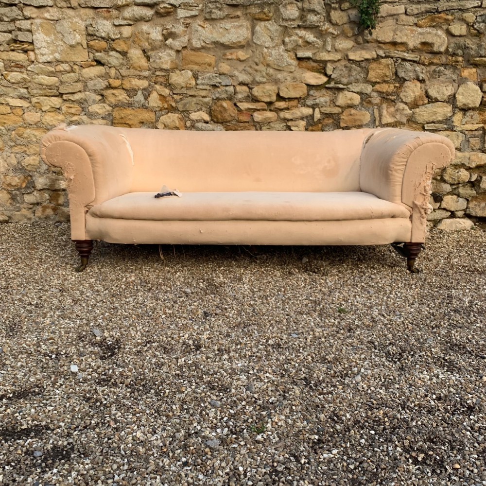 A large Victorian Howard style Country House Chesterfield Sofa circa 1880