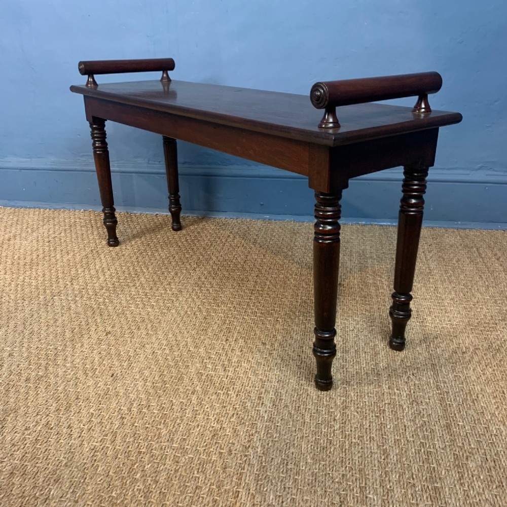 A George IV mahogany window seat circa 1830 