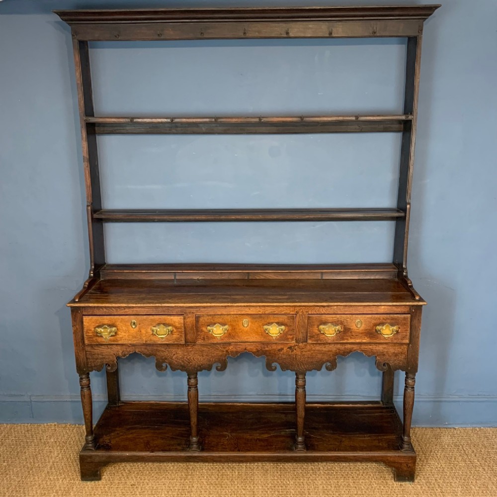 A George III oak Montgomeryshire potboard dresser circa 1780