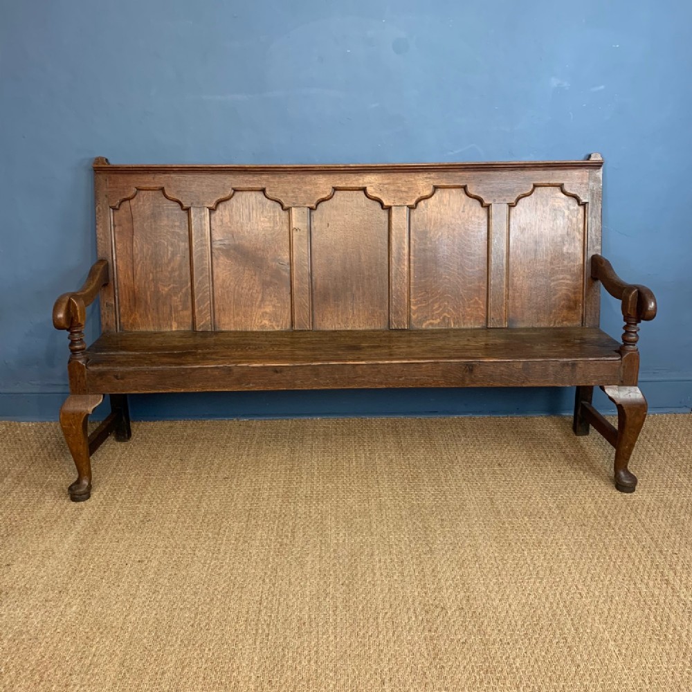 A George 111 Yorkshire oak settle circa 1800
