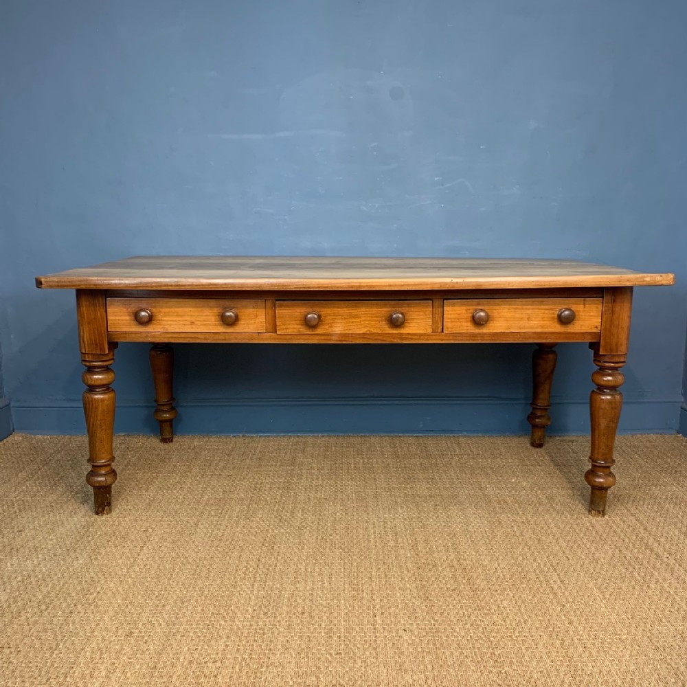 A late 19th c sycamore prep or kitchen table circa 1880 
