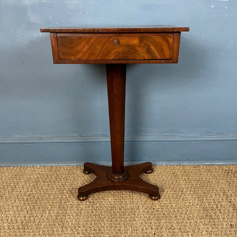 A small George IV mahogany lamp table circa 1830