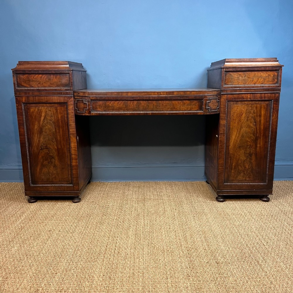 A George IV mahogany pedestal sideboard circa 1825 
