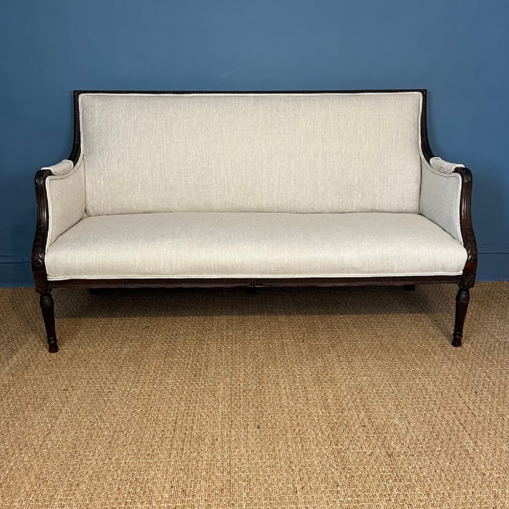 A late 19th c mahogany sofa circa 1900