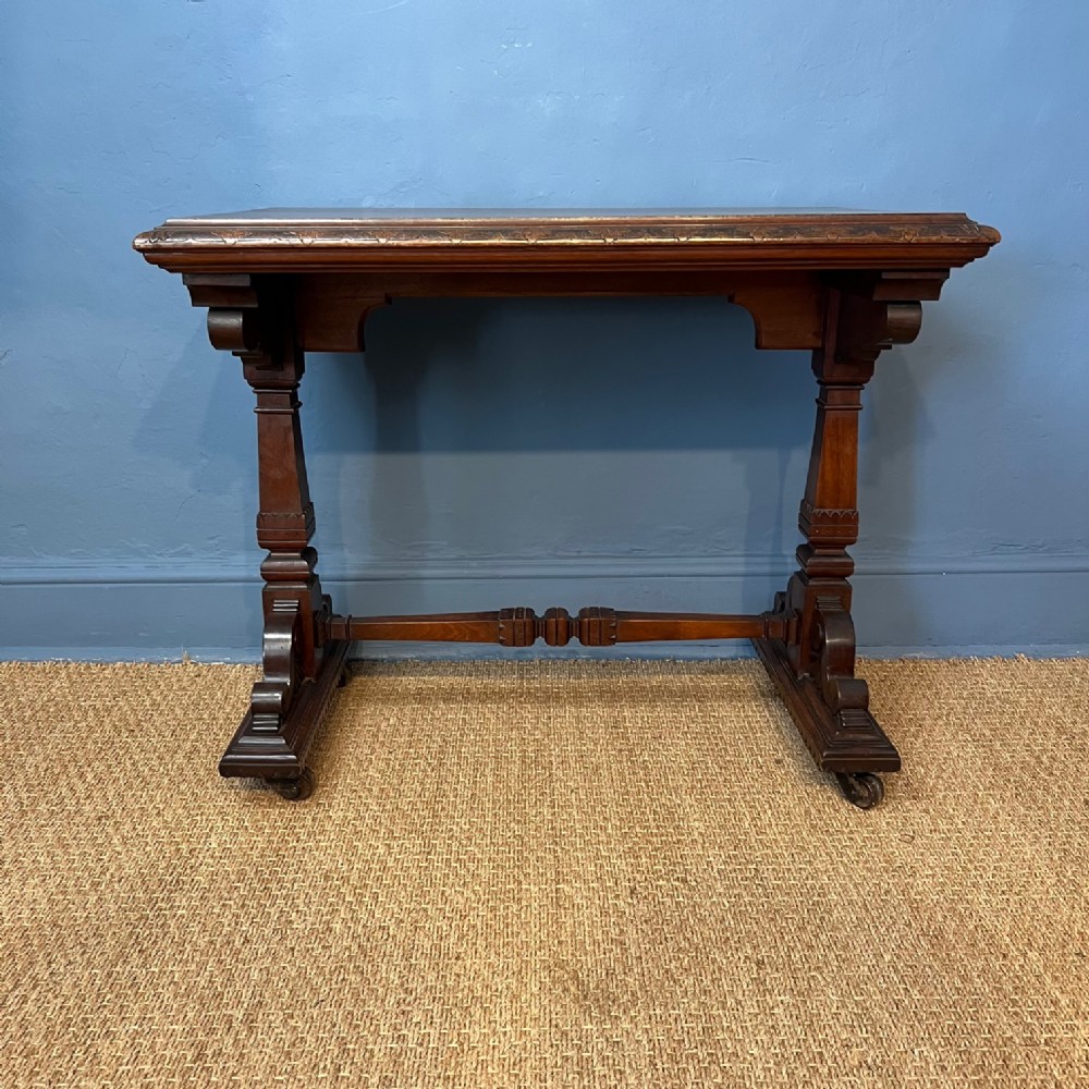 An Aesthetic Movement mahogany writing table circa 1875 