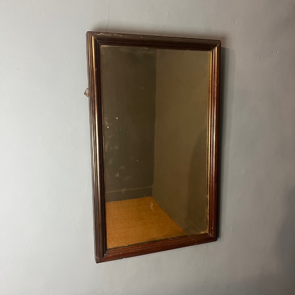 A Victorian rectangular mahogany mirror circa 1870