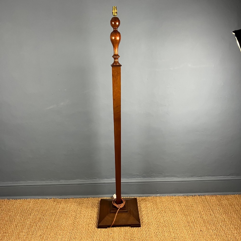 A Heals mahogany standard lamp circa 1930