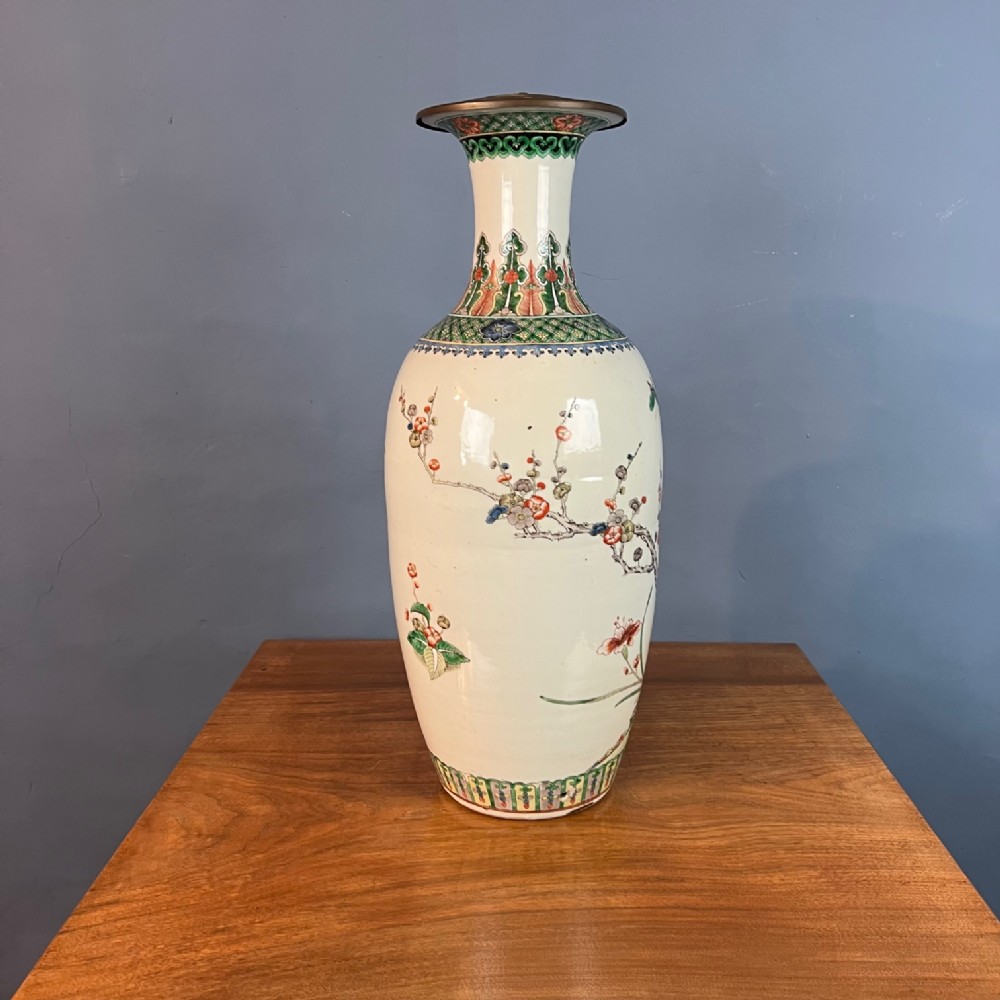 An early 19th c Chinese famille verte vase