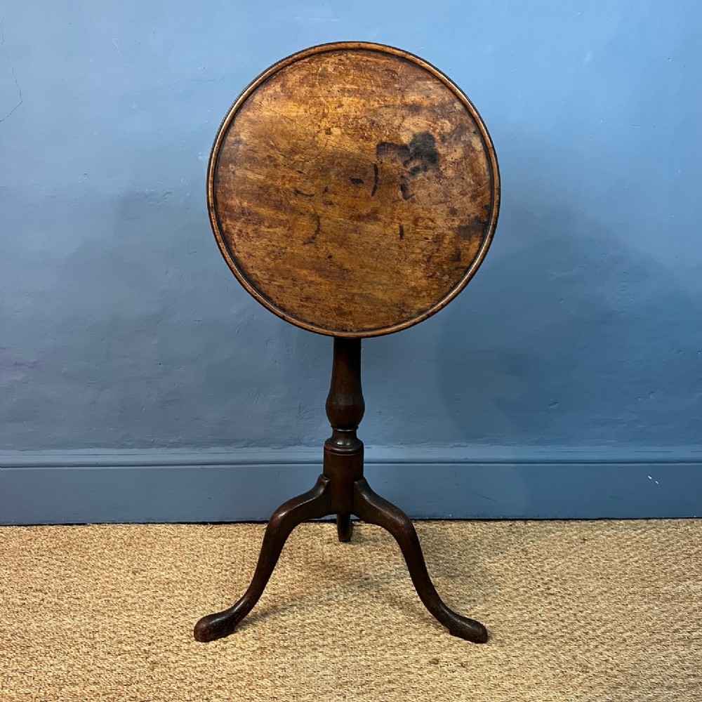 A George III mahogany tripod table circa 1800 