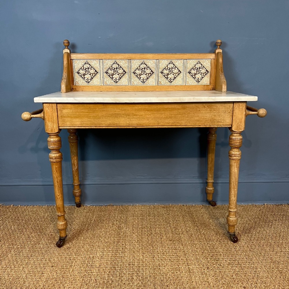 A Gothic reform ash washstand circa 1870 